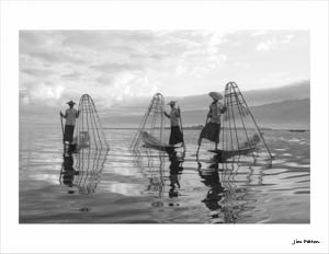 Inle Lake Fishing by Jim Patton