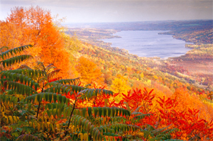 Autumn over Honeoye Lake by Gary Thompson