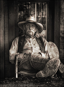 Boots Up and Relaxing by Jim Dusen