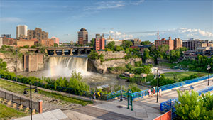 High Falls in Spring by Don Menges