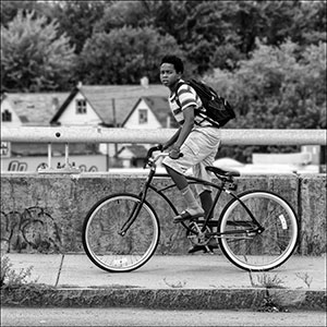 People and Bikes #1 by Don Menges