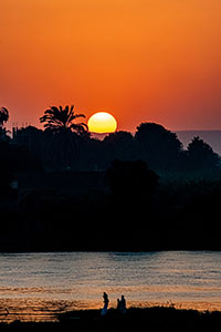 Sunset on the Nile by John Ejaife