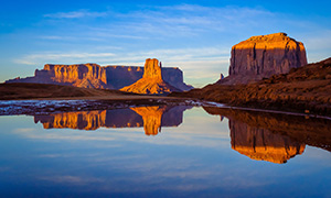 Reflections of Monument Vallery by Larry Mandelker
