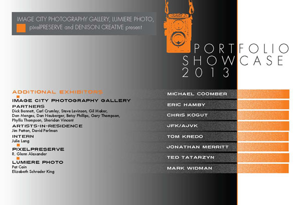 Portfolio Showcase 2013 Showcard Front