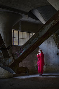 Woman in Red - Silo City-Anne Dunford